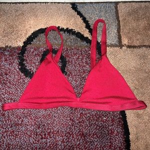 Red Triangle Swim Top